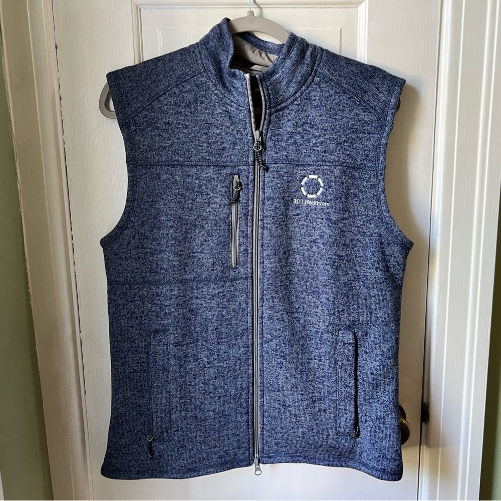 johnnie-O Double Zip Blue Vest Men’s Size Small